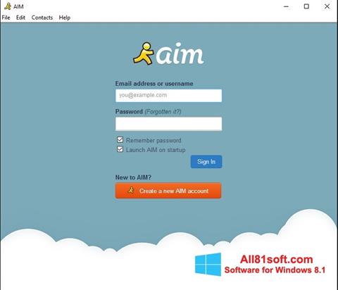 截图 AOL Instant Messenger Windows 8.1