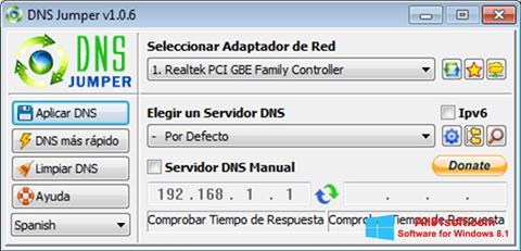 截图 DNS Jumper Windows 8.1