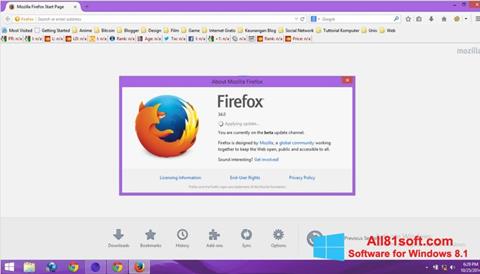 截图 Mozilla Firefox Offline Installer Windows 8.1