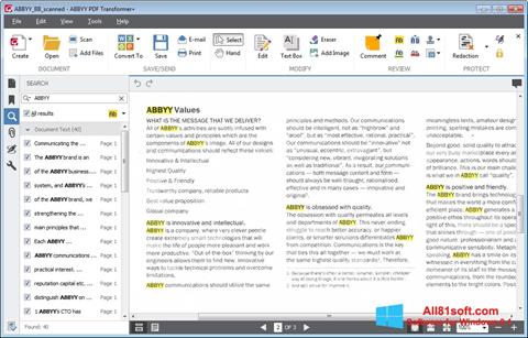 截图 ABBYY PDF Transformer Windows 8.1