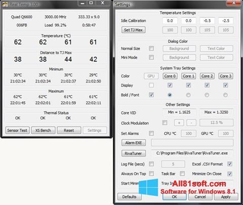 截图 Real Temp Windows 8.1