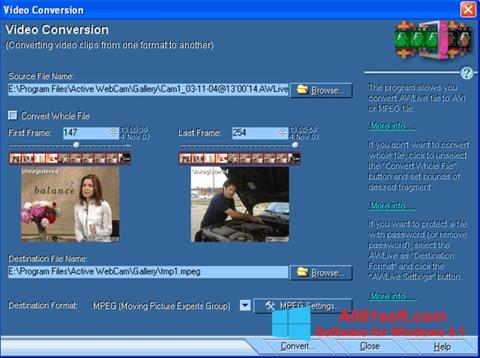 截图 Active WebCam Windows 8.1