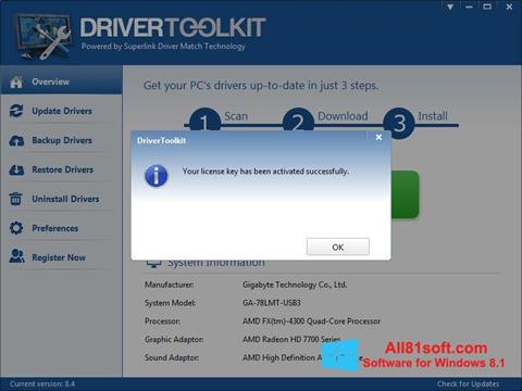 截图 Driver Toolkit Windows 8.1