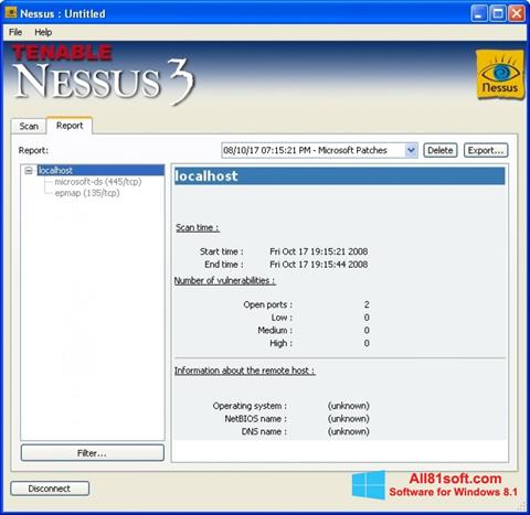 截图 Nessus Windows 8.1