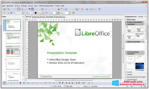 截图 LibreOffice Windows 8.1