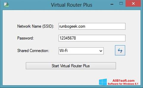 截图 Virtual Router Plus Windows 8.1