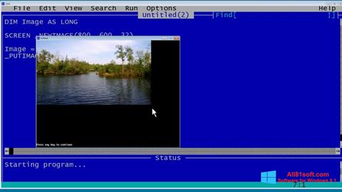截图 QBasic Windows 8.1