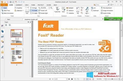 截图 Foxit Reader Windows 8.1