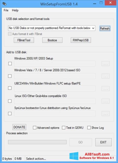 截图 WinSetupFromUSB Windows 8.1
