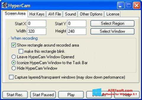 截图 HyperCam Windows 8.1