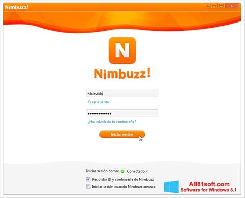截图 Nimbuzz Windows 8.1
