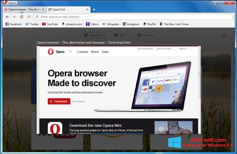 截图 Opera Developer Windows 8.1