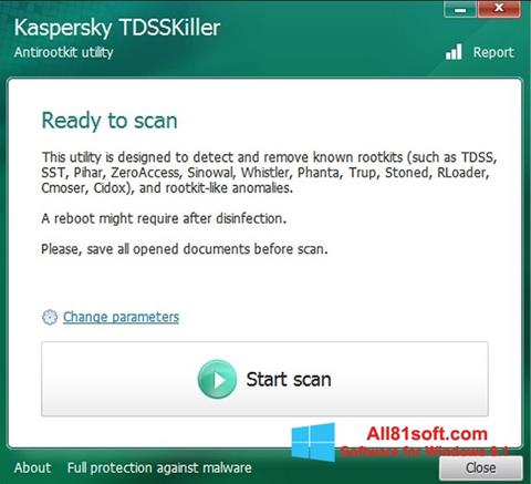 截图 Kaspersky TDSSKiller Windows 8.1