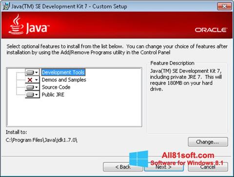 截图 Java Development Kit Windows 8.1