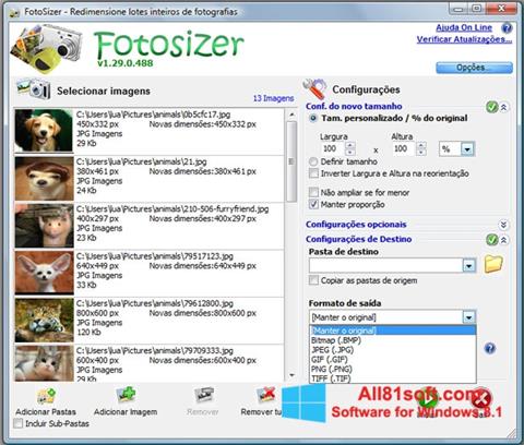 截图 Fotosizer Windows 8.1