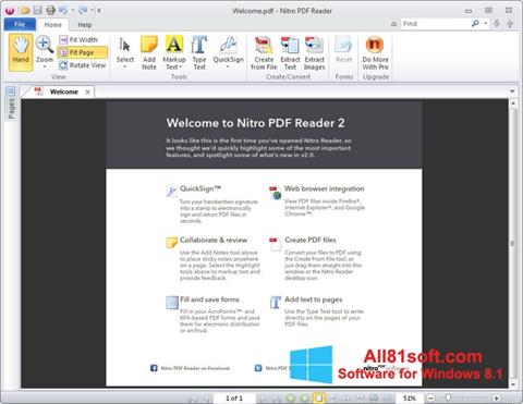 截图 Nitro PDF Reader Windows 8.1