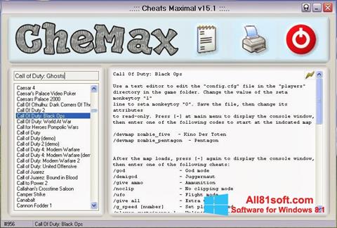 截图 CheMax Windows 8.1
