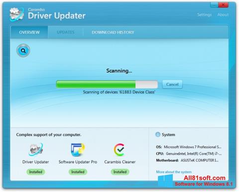 截图 Carambis Driver Updater Windows 8.1